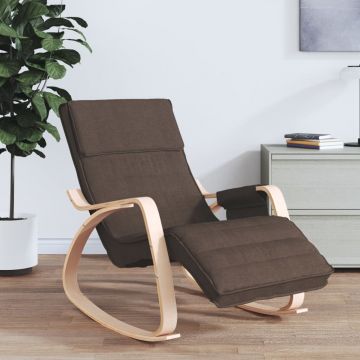  Supama kėdė, tamsiai rudos spalvos, audinys