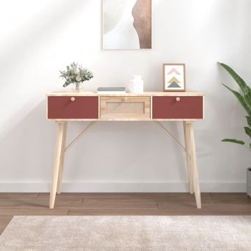  Konsolinis staliukas su stalčiais, 105x30x75cm, mediena