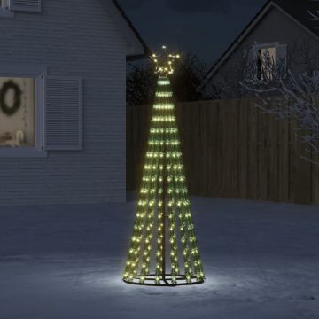  Šviečianti Kalėdų eglutė, 180cm, 275 šiltos LED, kūgio formos