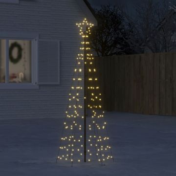  Šviečianti Kalėdų eglutė, 180cm, 220 šiltų LED, kūgio formos
