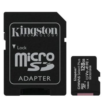 Atminties kortelė Kingston 128GB CL10 MicSDHC+adapteris
