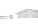 Lubų apdailos juostelės LUX E-33, baltos, 200 x 5,6 x 8,6 cm