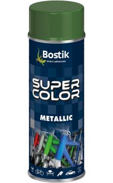 Metalo atspalvio aerozoliniai dažai Bostik, žali, 400 ml