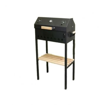 ABAS BBQ GRILL MEDIUM WITH MOUNTED COVER