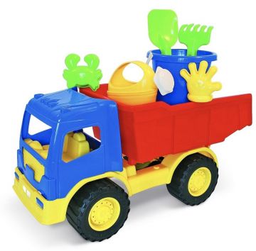 Mašinėlė su smėlio žaislų rinkiniu 634
