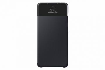 Dėklas SMART S VIEW telefonui SAMSUNG A72, juodas