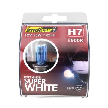 Automobilio lemputės IMDICAR H7 WHITE, 2 vnt.