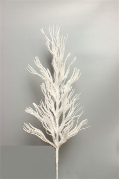 Kalėdinė dirbtinė šaka, 80 cm, balta
