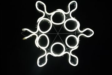 Dekoracinė LED snaigė,  balta
