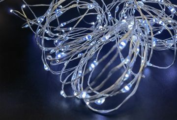 Elektrinė girlianda String, 9 m, 180 LED, balta