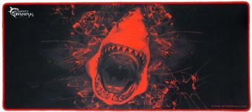 Pelės kilimėlis White Shark, Mikropluoštas, juoda/raudona
