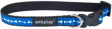 Šuns antkaklis AMIPLAY JOY, mėlynas, 250–400 mm, 15 mm