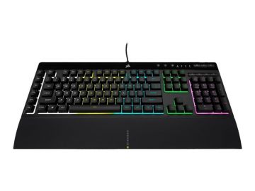 Klaviatūra Corsair K55 RGB PRO EN, juoda