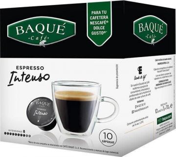 Kavos kapsulės CAFE BAQUE ESPRESSO INTENSO, 10+1 vnt.
