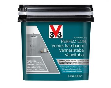 Emaliniai dažai V33 Perfection Bathroom, 0.75 l, tauri pilka