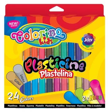 Plastilinas COLORINO 42642PTR, 24 spalvos