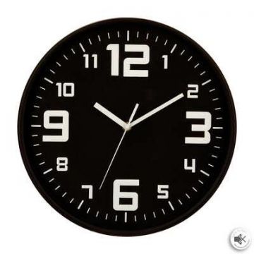 Laikrodis ATMOSPHERA 3560239275879, juodas, Ø30 cm