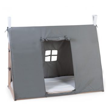CHILDHOME Tipi stiliaus lovos uždangalas, pilkos spalvos, 70x140cm