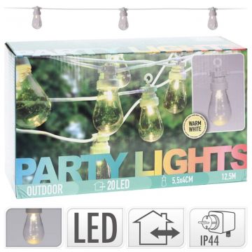ProGarden LED vakarėlių apšvietimo rinkinys, 20 lempučių, 4,5 V