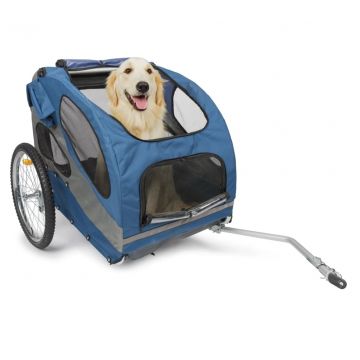 PetSafe Dviračio priekaba šunims Happy Ride, mėlynos spalvos, L