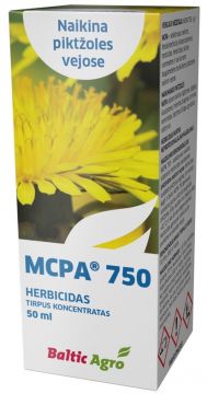 Herbicidas Baltic Agro Nufarm MCPA 750, 50 ml