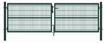 Segmentiniai vartai GARDEN CENTER, 400×123 cm, žali