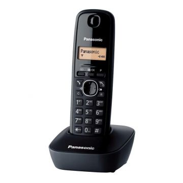 Belaidis telefonas Panasonic KX-TG1611, juodas