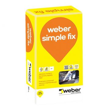 Plytelių klijai Weber Simple Fix, 25 kg