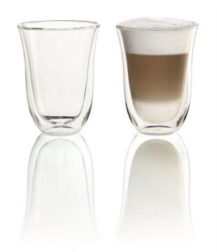 Stiklinių puodelių rinkinys Delonghi 220 ml, 2 vnt