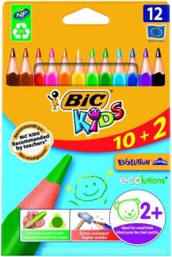 Spalvoti pieštukai BIC 887146, 12 spalvų