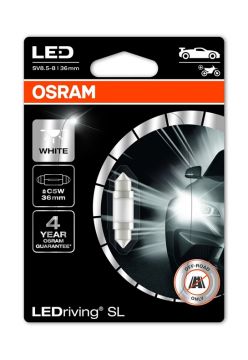 Automobilio lemputė Osram, 1/0.5 W, 12 V, C5W, SV8