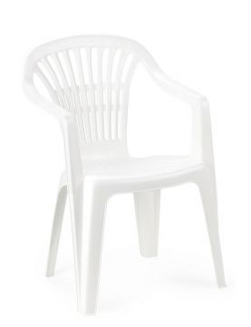 Lauko kėdė PROGARDEN SCILLA, balta, 54×53×80 cm