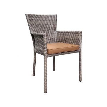 Lauko kėdė DOMOLETTI PARNU, ruda, 88×53×88 cm