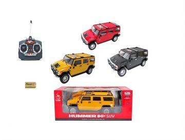 Žaislinė mašina Hummer, raudona, balta, juoda