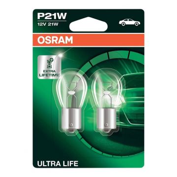 Automobilio lemputės Osram, 21 W, 12 V, P21W, BA15S, 2 vnt.