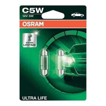 Automobilio lemputės Osram, 5 W, 12 V, C5W, SV8.5-8, 2 vnt.