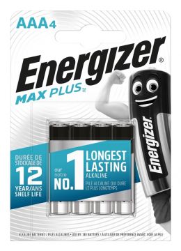 Elementai ENERGIZER MAX PLUS AAA/LR03, 1,5V, 4 vnt.