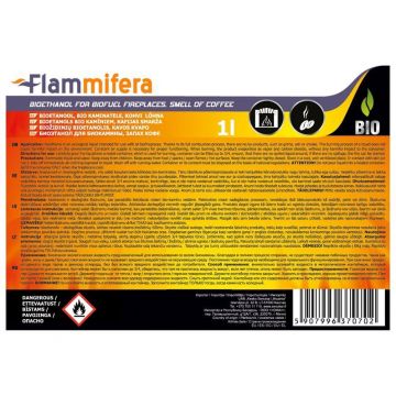 Židinių bioetanolis Flammifera, kavos kvapo1 l