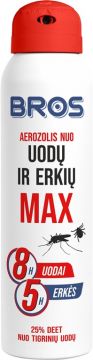 Aerozolis nuo uodų/erkių Bros MAX, 90 ml
