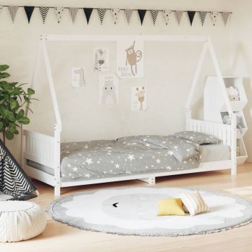  Vaikiškos lovos rėmas, baltas, 80x200cm, pušies masyvas