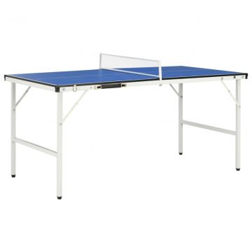  Stalo teniso stalas su tinklu, mėlynas, 152x76x66cm, 5 pėdų