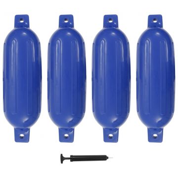  Valties bortų apsaugos, 4vnt., mėlynos spalvos, 58,5x16,5cm, PVC