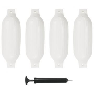  Valties bortų apsaugos, 4vnt., baltos spalvos, 41x11,5cm, PVC