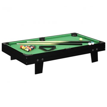  Mažas biliardo stalas, juodas ir žalias, 92x52x19cm, 3 pėdos