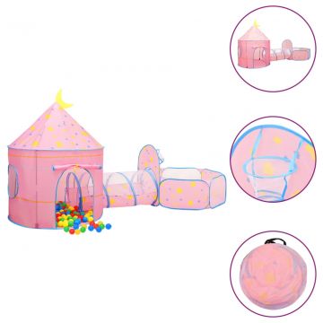 Vaikiška žaidimų palapinė, rožinės spalvos, 301x120x128cm